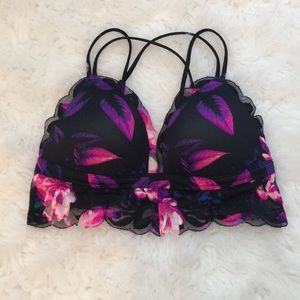 Floral Print PINK Bralette